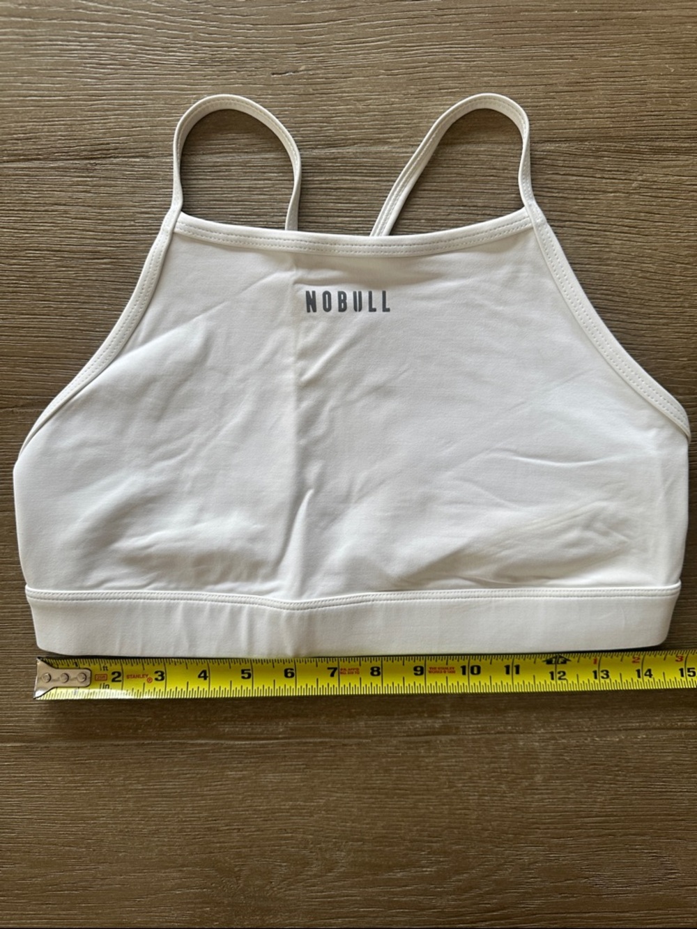 NOBULL White High-Neck Athletic Crop Top